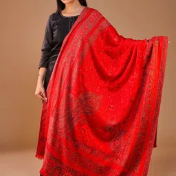 SWI Stylish Women Ethnic Motifs Embroidered Shawl-image-16