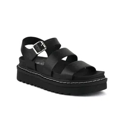 London Rag PU Flatform Sandals with Buckles-image-24