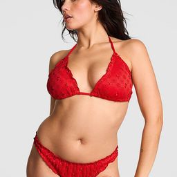 Victoria's Secret PINK by Frankies Bikinis Hudson Eyelet Cheeky Bikini Bottom-image-52