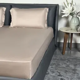ERBA Rose Gold King Bedsheet with 2 Pillow Covers-image-23