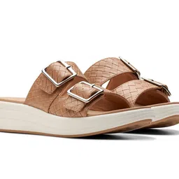 Clarks Flatform Heel Sandals with Buckles-picture-7