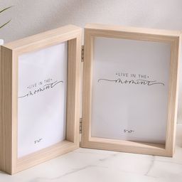Home Centre Photomontage Lene Brown Foldable Wooden Wall Photo Frame-image-4