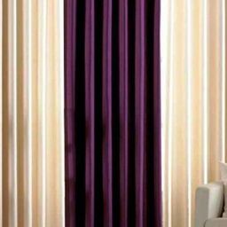 151 cm (5 ft) Polyester Semi Transparent Window Curtain (Pack Of 3) (Plain, Multicolor)-image-84