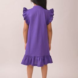 Anthrilo Flutter Sleeve Fit & Flare Dress image 3