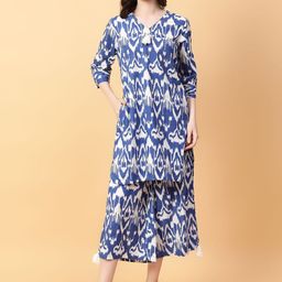 aayusika Printed Pure Cotton Top with Trouser Co-Ords-picture-35
