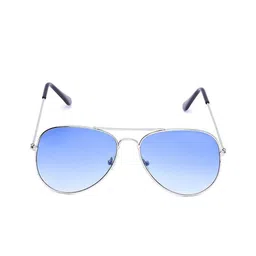 REDEX Unisex Blue Lens & Silver-Toned Aviator Sunglasses with-6