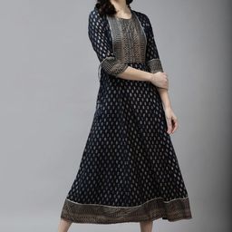 KALINI Print A-Line Maxi Dress-image-65