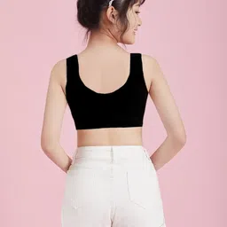 BRAAFEE Girls Pack Of 3 Solid Non Padded Camisole image 4