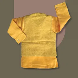 QUTIE NINJA Boys Regular Kurta Set with Dhoti Pants And Waist Coat image 2