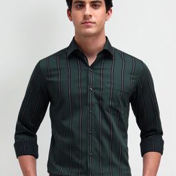 Arrow Men Slim Fit Opaque Striped Casual Shirt-picture-34