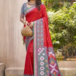 Astita Woven Design Zari Pure Silk Pochampally Saree-54