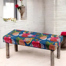 Ikiriya Blue & Pink Mid Century 2 Seater Bench-image-94
