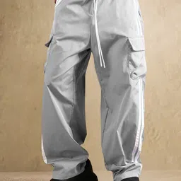RAJOVATI Men Relaxed Fit Mid Rise Cargo Track Pants-picture-40