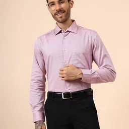 Cantabil Comfort Spread Collar Formal Cotton Shirt-image-7