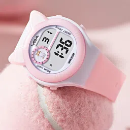 V2A Kids Patterned Digital Watch V2A-2710-Pink-27