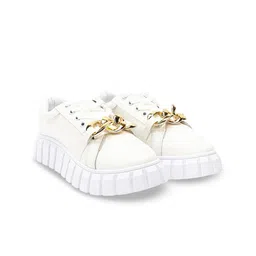 Ifah Women Textured Lace-Ups Flatforms-58