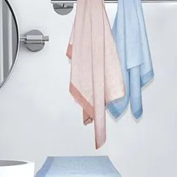 Aura Blue & Brown 4 Cotton 210 GSM Bath Towel-image-95