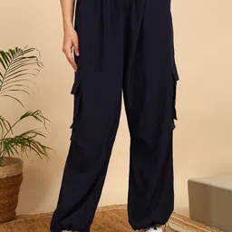 Funday Fashion Women Cargos Trousers-image-39