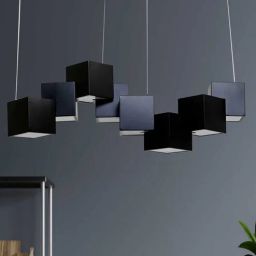 kapoor lampshades Black Acrylic & Metal Shaded Chandelier-picture-14