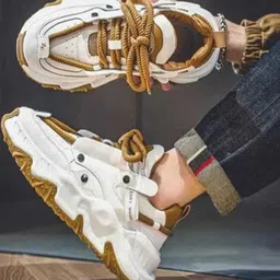TIGONIS Men Tan Synthetic Leather Casual Shoes-image-14