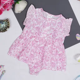 Creative Kids Infant Girls Paisley Printed Bodysuit-image-11