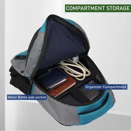 ONEGO Men Typography Backpack with Compression Straps image 5