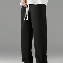 Imsa Moda Mens Panelled Baggy Fit Track Pants-image-44