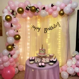 Special You 74-Pcs Pink& White Festive Decors-image-5