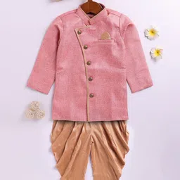 JBN Creation Boys Self Design Full Sleeves Sherwani-30