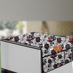 The Furnishing Tree Cream Plastic Refrigerator Cover-image-30