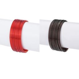1ST TIME Set Of 24 Red Alloy Bangles-picture-9