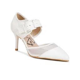 London Rag Women Leather Stiletto Heels Pumps with Buckles-54