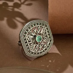 Fabindia Stone-Studded Adjustable Finger Ring-image-67