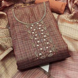 Maroosh Embellished Viscose Rayon Unstitched Dress Material-image-32