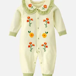 Little Surprise Box LLP Infants Ruffled Neck Floral Pattern Full Sleeves Rompers-image-70