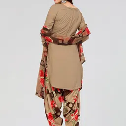 Unstitched Printed Cotton Blend Kurta & Patiyala Dress Material with Dupatta-image-105