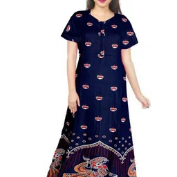 AAKARSHANA CREATION Women Printed Cotton Nightdress-picture-6