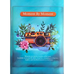 SEHAZ ARTWORKS Teal-Blue & Green Printed Photo Album Book Holds With 150 Photos-image-16