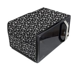 The Furnishing Tree Waterproof & Dustproof PVC Microwave Oven Top Cover with 4 Utility Pockets, Flo-image-55