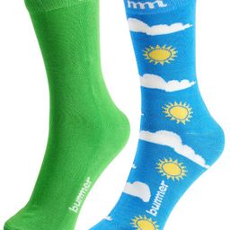 bummer Unisex Pack Of 2 Odour-Free & Breathable Quarter Length Socks-25