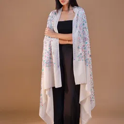 SWI Stylish Women Ethnic Motifs Embroidered Shawl-image-36