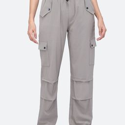 FCK-3 Women Urban High-Rise Wrinkle Free Cargos Trousers-image-44