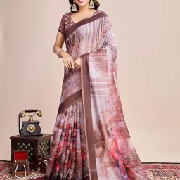 AMRUTKALA SAREES Abstract Printed aree image 2