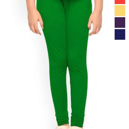 Tik Tok WEARS Girls Pack Of 5 Churidar Length Leggings-image-99