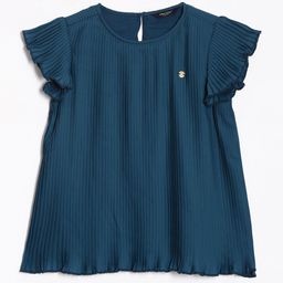 Allen Solly Junior Girls Solid Round Neck Cotton Top-picture-23