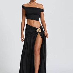 LULU & SKY Off-Shoulder Top With Skirt Co-Ords-picture-12