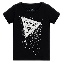 GUESS kids Girls Graphic Printed Round Neck Cotton T-shirt-image-84
