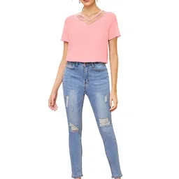 S.K.C Women V-Neck Top-picture-51