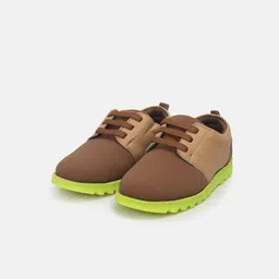 MINI KLUB Boys Colourblocked PU Oxfords-11