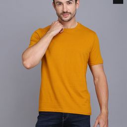 WOOSTRO Men Pack Of 2 Solid Round Neck Cotton Slim Fit T-shirts-image-92
